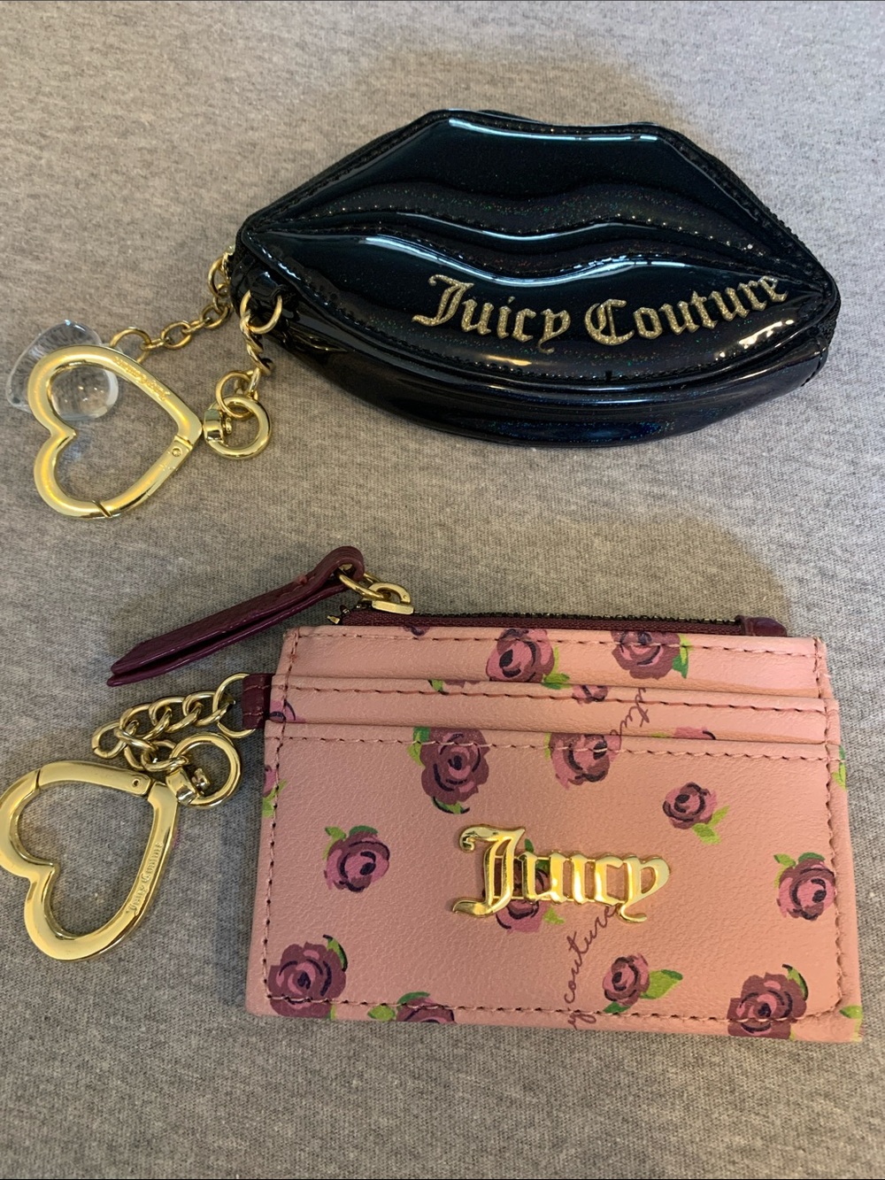 Two small Juicy Couture small wallet & coin purse.